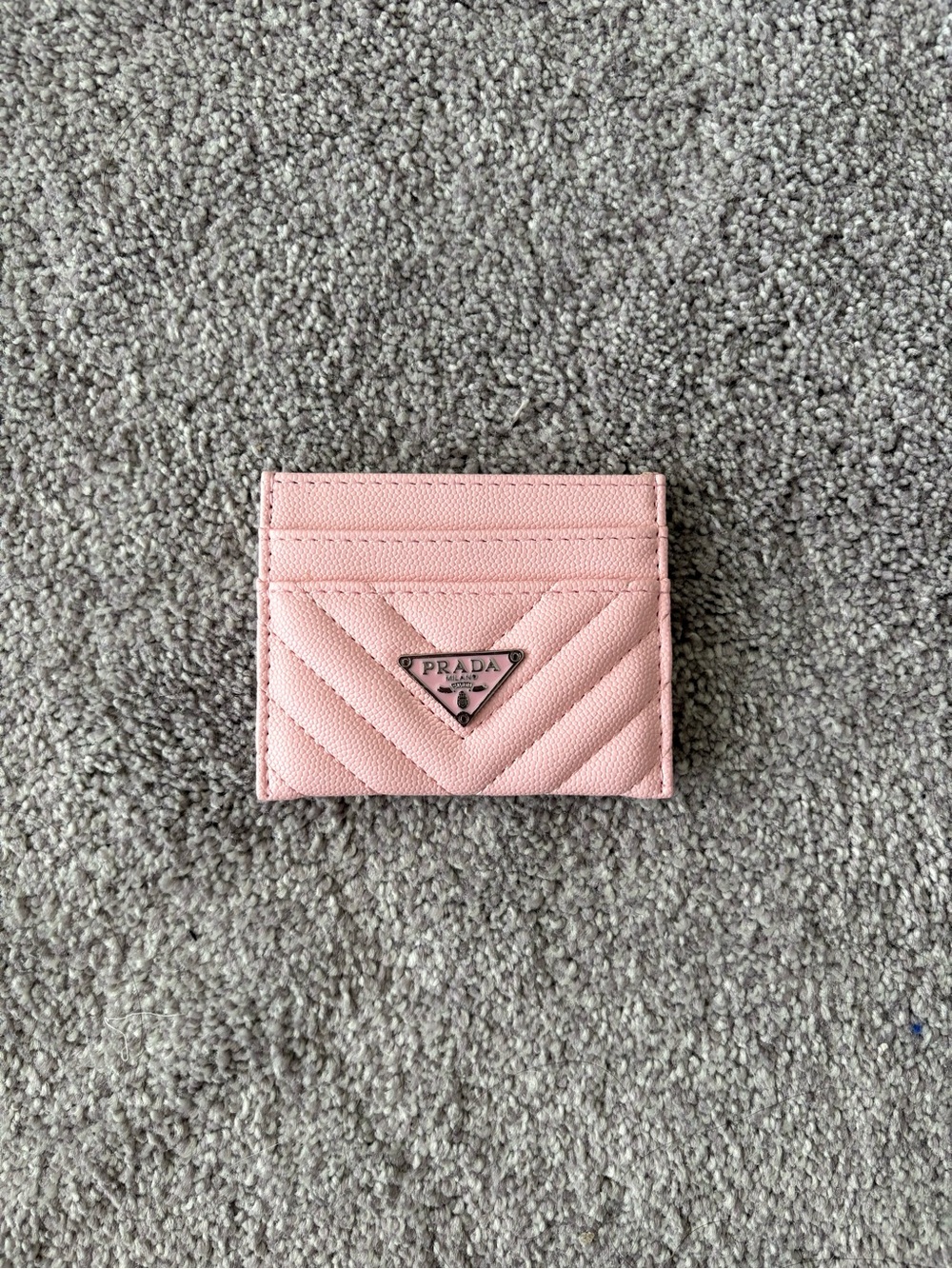 Pink Quilted Card Holder